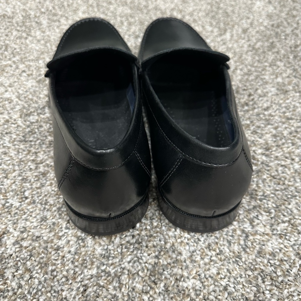 Men's Rockport Whitley Loafer Black 10 Wide Dress Shoes Trutech Leather Slip on - Picture 5 of 10